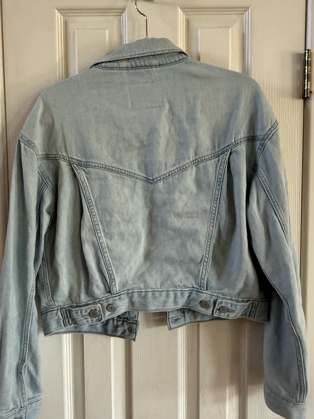Levi's Light Blue Denim Jacket Sz S - Picture 3 of 7